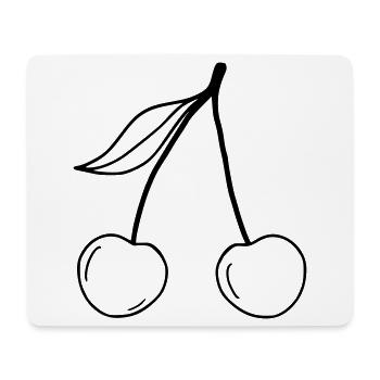 Cherries - Mouse Pad (horizontal) - white - Front