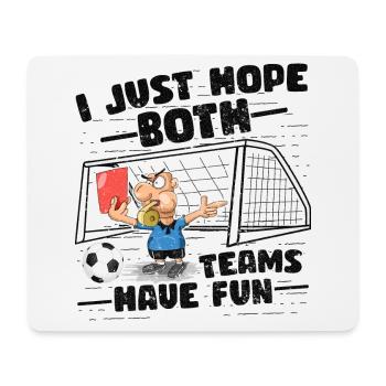 Drôle de fan de football groovy - Tapis de souris (format paysage) - blanc - Devant