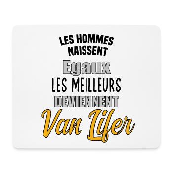 Egaux deviennent Van Life - Tapis de souris (format paysage) - blanc - Devant