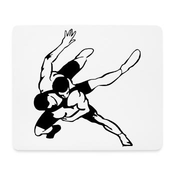 Wrestler - Mouse Pad (horizontal) - white - Front