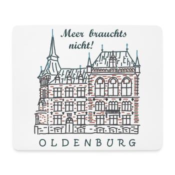 Oldenbourg, Vieille ville, Allemagne Dessin - Tapis de souris (format paysage) - blanc - Devant
