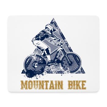 Mountain bike - Mouse Pad (horizontal) - white - Front