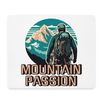 Grimpeur passionné de montagne - Tapis de souris (format paysage) - blanc - Devant
