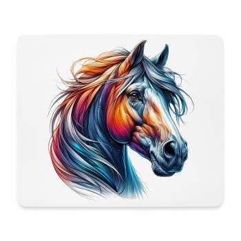 Pferd - Mousepad (Querformat) - Weiß - Vorne