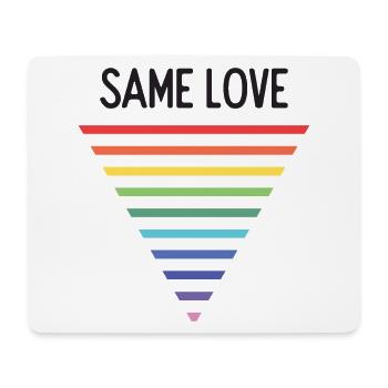 LGBTQ Pride Month - Same Love - Mouse Pad (horizontal) - white - Front