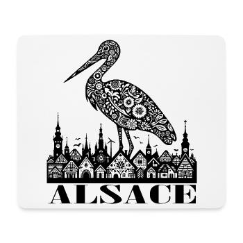 ALSACE - Tapis de souris (format paysage) - blanc - Devant