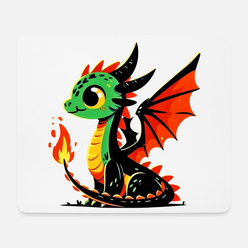 Dragon - Mouse Pad (horizontal) - white