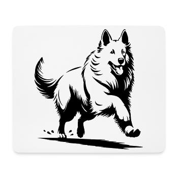 Swiss Shepherd - Mouse Pad (horizontal) - white - Front