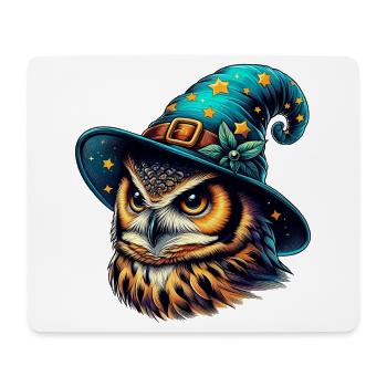 Zauberer Eule - Mousepad (Querformat) - Weiß - Vorne