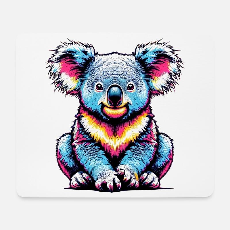 Koala - Mousepad (Querformat) - Weiß