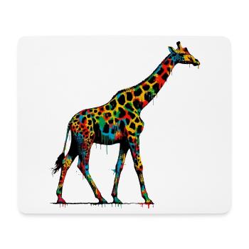 Giraffe - Mousepad (Querformat) - Weiß - Vorne