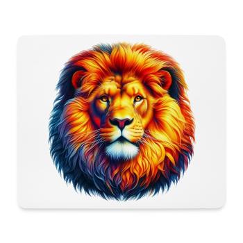 Lion - Tapis de souris (format paysage) - blanc - Devant