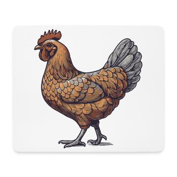 Rooster - Mouse Pad (horizontal) - white - Front