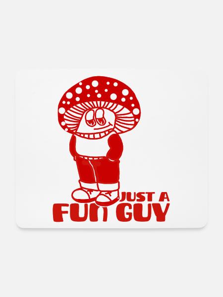 Just a chill guy Just a Fungi Meme - Mousepad (Querformat) - Weiß