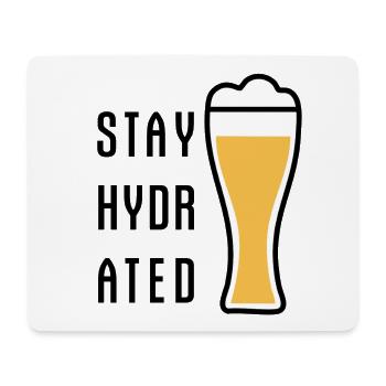 Restez hydraté Bière de blé Fête de la bière de blé - Tapis de souris (format paysage) - blanc - Devant