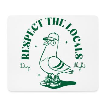 Vogel Sneaker Mascot with Cap - Mouse Pad (horizontal) - white - Front