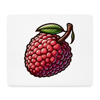 Bunte und detaillierte Litschi-Illustration - Mousepad (Querformat) - Weiß - Vorne