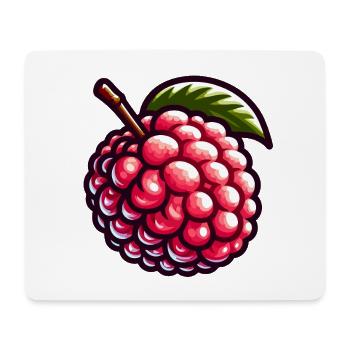 Litschi Exotische Frucht-Pop-Kunst - Mousepad (Querformat) - Weiß - Vorne