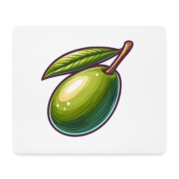 Olive Illustration Detailed - Mouse Pad (horizontal) - white - Front