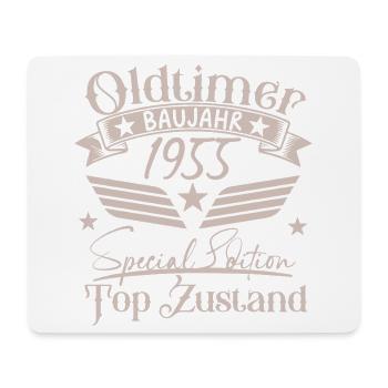 Vintage 1955 Baujahr Design - Mousepad (Querformat) - Weiß - Vorne