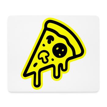 Icône de la pizza - Tapis de souris (format paysage) - blanc - Devant