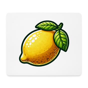 Citron Jaune Artisanal - Tapis de souris (format paysage) - blanc - Devant