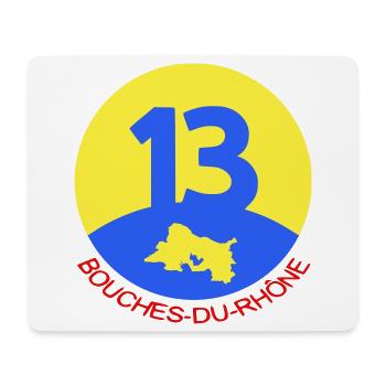 13 Bouches-du-Rhône - Mousepad (Querformat) - Weiß - Vorne