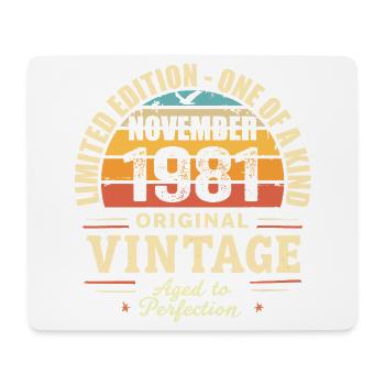 Novembre 1981 meilleur cadeau 1981 - novembre 1981 - Tapis de souris (format paysage) - blanc - Devant