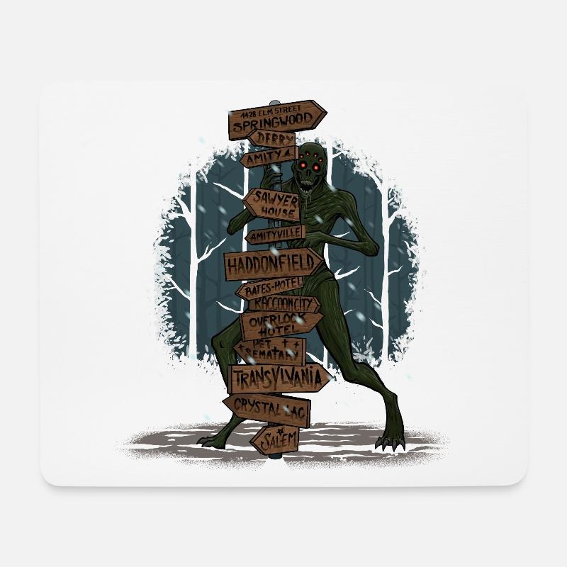 Evil Places - Mouse Pad (horizontal) - white