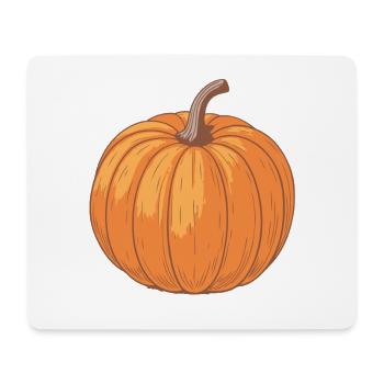 Kürbis-Textur-Orange Illustration - Mousepad (Querformat) - Weiß - Vorne