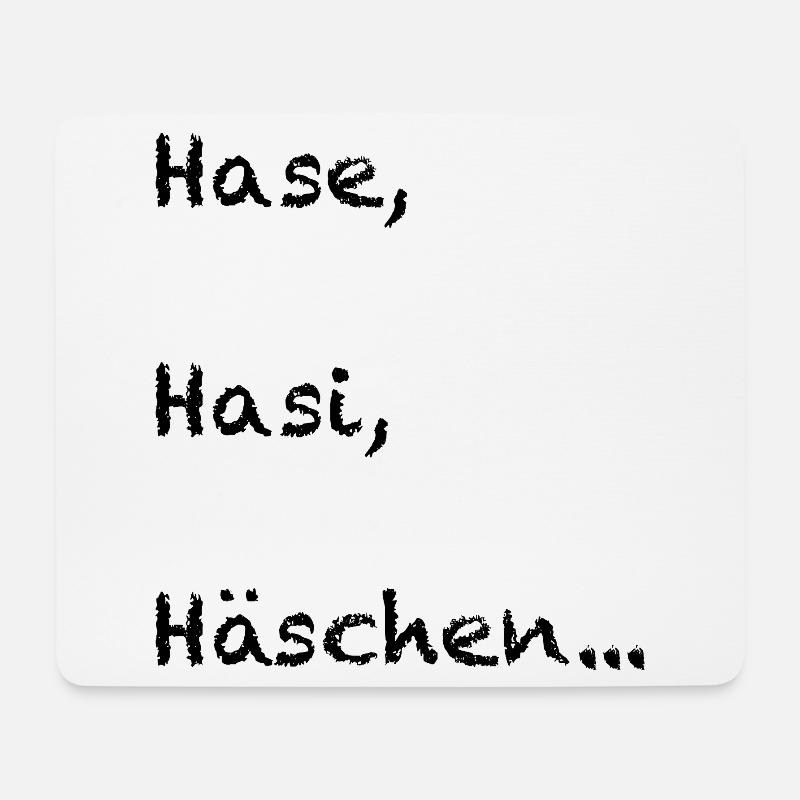 Hase, Hasi, Häschen - Mousepad (Querformat) - Weiß