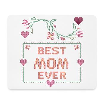 Meilleure maman - Tapis de souris (format paysage) - blanc - Devant
