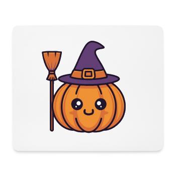 Pumpkin Witch Smile - Mouse Pad (horizontal) - white - Front