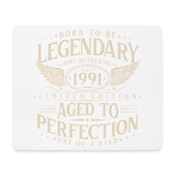 Legendär_seit_1991_Jahrgang_Geburtstag_Geschenk - Tapis de souris (format paysage) - blanc - Devant