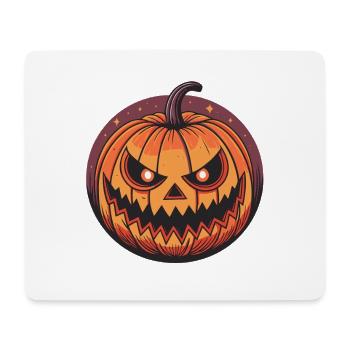 Orange Cartoon Halloween Kürbis - Mousepad (Querformat) - Weiß - Vorne