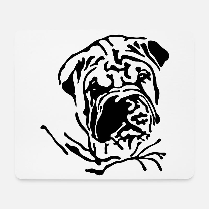 Shar-Pei - Mousepad (Querformat) - Weiß