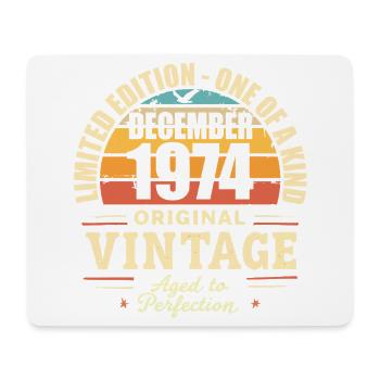 fête d anniversaire décembre 1974 - december 1974 - Tapis de souris (format paysage) - blanc - Devant