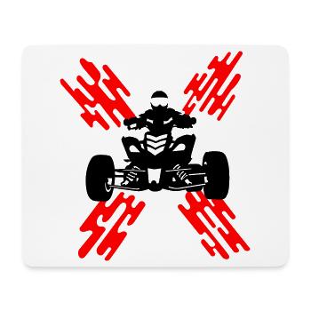 Quad - Mousepad (Querformat) - Weiß - Vorne