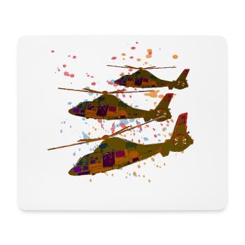helicopter - Mouse Pad (horizontal) - white - Front