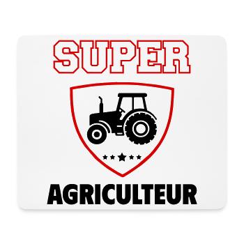 Super Farmer, Father's Day, Christmas - Mouse Pad (horizontal) - white - Front