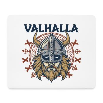 Valhalla Viking Helm Illustration - Mouse Pad (horizontal) - white - Front