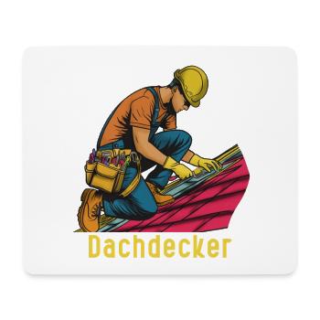 Dachdecker im Einsatz - Mousepad (Querformat) - Weiß - Vorne