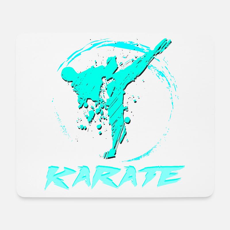 Karate - Mousepad (Querformat) - Weiß