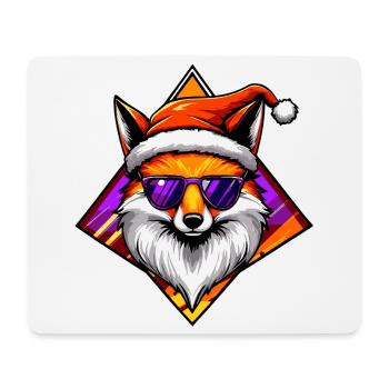 Fox Santa Swag - Tapis de souris (format paysage) - blanc - Devant