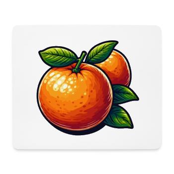 Oranges cartoon éclatantes - Tapis de souris (format paysage) - blanc - Devant