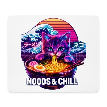 Kanagawa Wave Ramen Bowl Kawaii Japanese - Mousepad (Querformat) - Weiß - Vorne