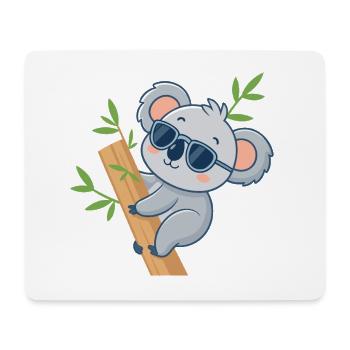 Koala on Casual Bamboo - Mouse Pad (horizontal) - white - Front
