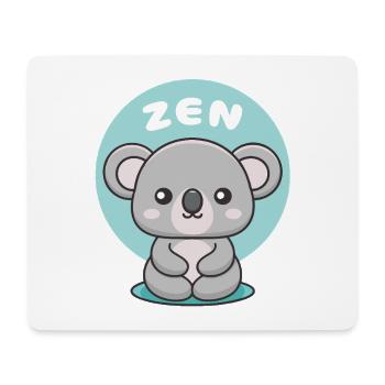 Koala Zen Douceur Méditative - Tapis de souris (format paysage) - blanc - Devant