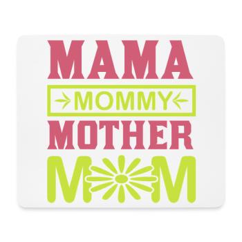 Mama Mama Mama Mama süßes Mutterschaftsgeschenk-Hemd - Mousepad (Querformat) - Weiß - Vorne
