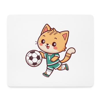 Katzenfuß-Kawaii-Plüschtier - Mousepad (Querformat) - Weiß - Vorne